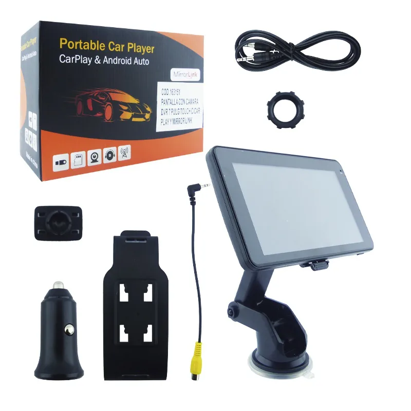 Pantalla 7” Con DVR Para Auto, Touch, Car Play Y Mirror Link. - imagen 1