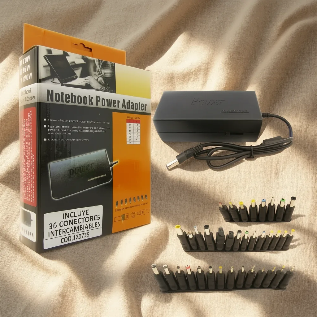 Eliminador Universal Para Notebook, 120W, Con 36 Puntas Intercambiables. - imagen 8