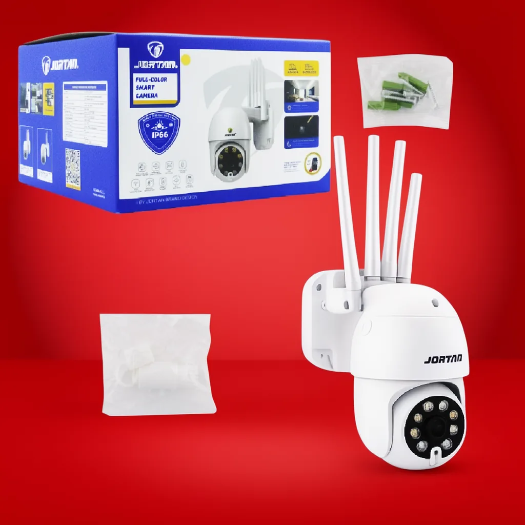 Camara De Vigilancia IP Wifi Para Exteriores Marca JORTAN De 8 LED Y 5 Antenas, Conexion LAN Y Resolucion De 2 Mp. Compatible Con APP IPC 360 Home. - imagen 6