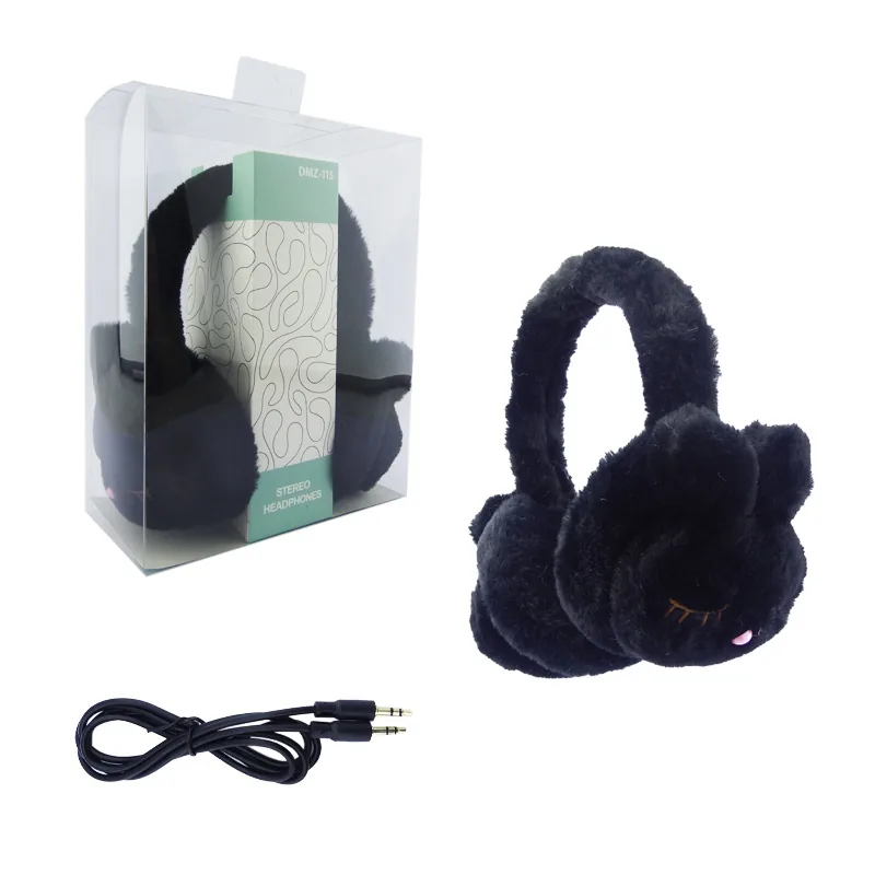 Audifonos Para Niños Con Cable Modelo DMZ-115. Peluche Conejo. - imagen 1