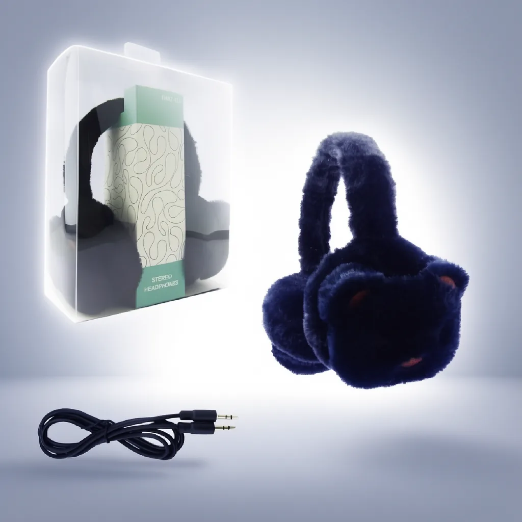 Audifonos Para Niños Con Cable Modelo DMZ-115. Peluche Perrito. - imagen 4