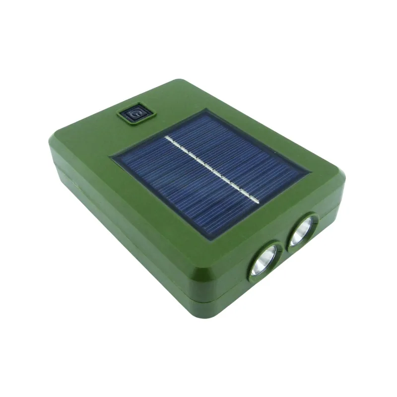 Bateria De Emergencia Solar Recargable Con Dinamo, Conexion USB, Type-C Y Linterna. Modelo RY-T9902. - imagen 1