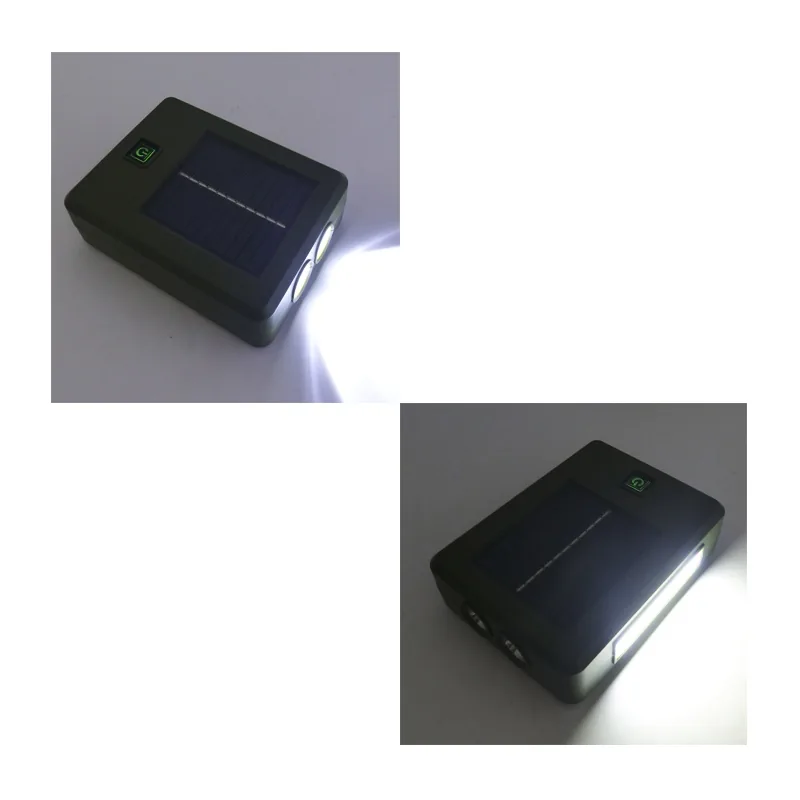 Bateria De Emergencia Solar Recargable Con Dinamo, Conexion USB, Type-C Y Linterna. Modelo RY-T9902. - imagen 7