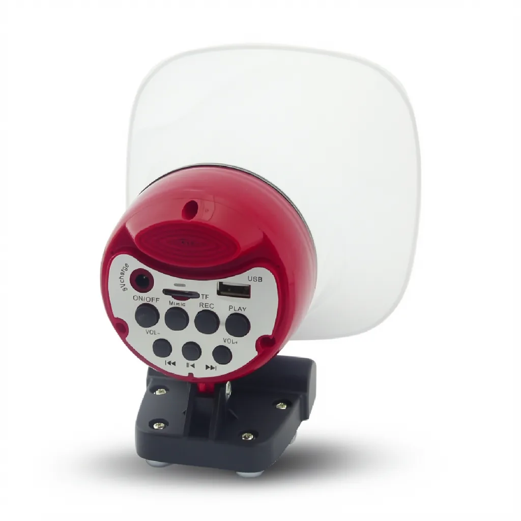 Megafono Mp3 5 Volt Recargable, Graba, TF, USB, C/Iman. - imagen 9