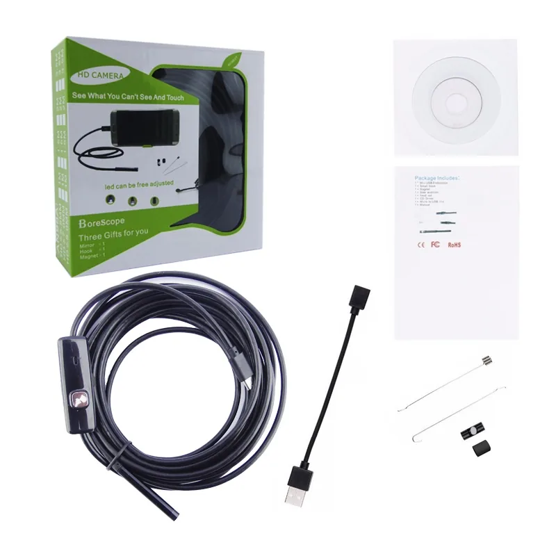 Camara Endoscopica Para Smartphone Con Cable De 5 Metros. OTG Mas Tipo C - imagen 1