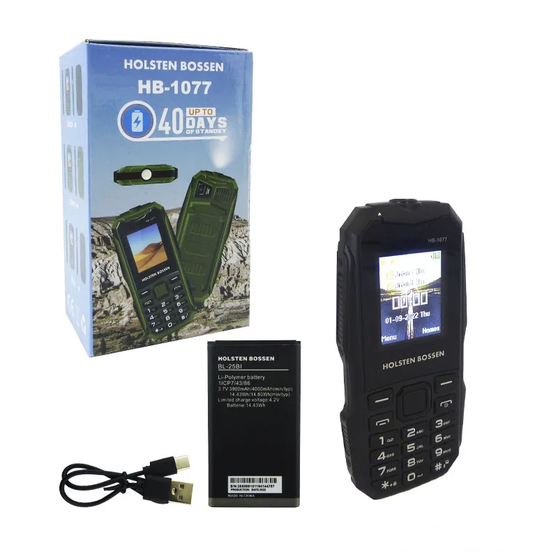 Telefono Celular Dual SIM Modelo HB-1077 Tipo Survivor, Marca HOLSTEN BOSSEN. - imagen 9