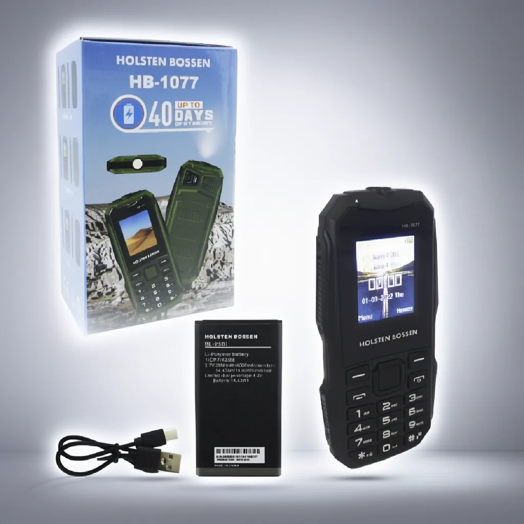 Telefono Celular Dual SIM Modelo HB-1077 Tipo Survivor, Marca HOLSTEN BOSSEN. - imagen 10